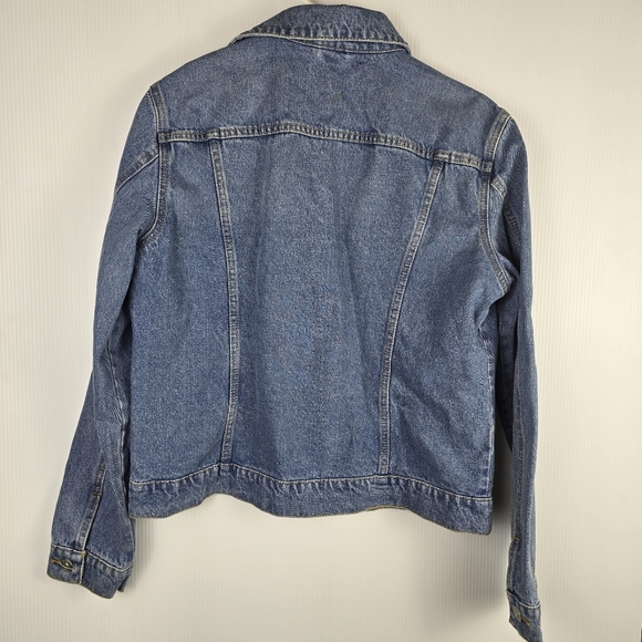 NWOT Hudson Women’s Classic Medium Wash Denim Jean Jacket Size L/XL - Picture 6 of 15
